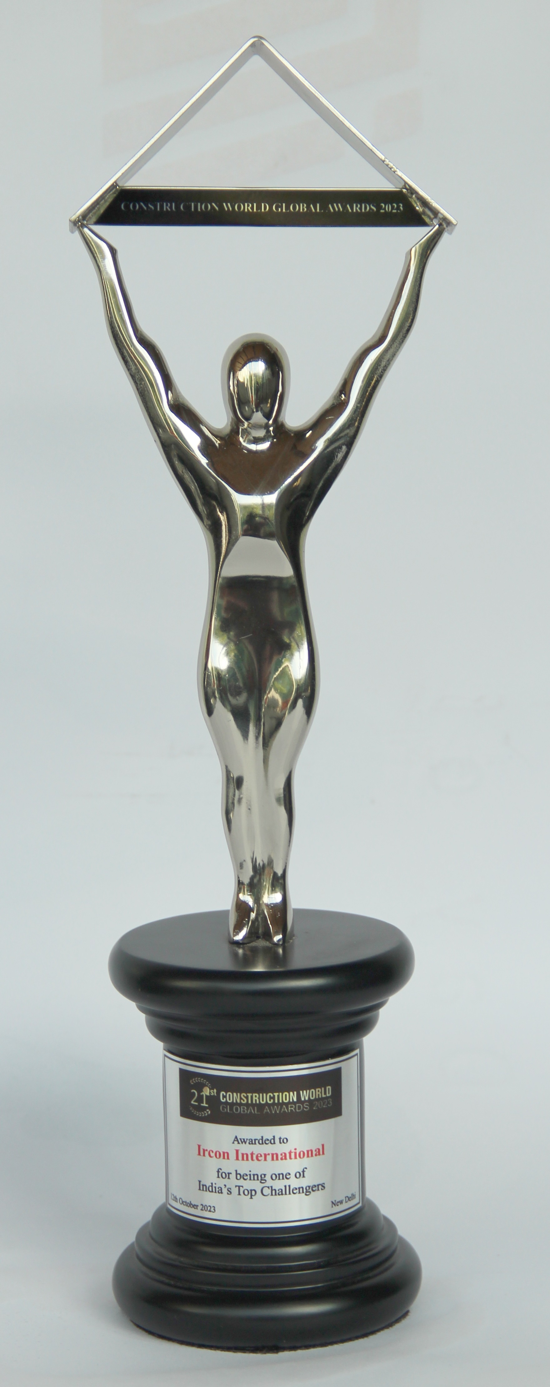 Top Challenger 2022-23 award by Construction World